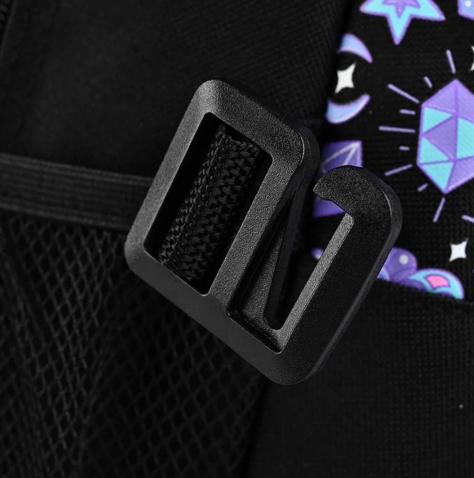 Mystic Butterfly Black School Backpack
