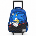 Smiggle x Sonic the Hedgehog Trolley Backpack with Light-Up Wheels