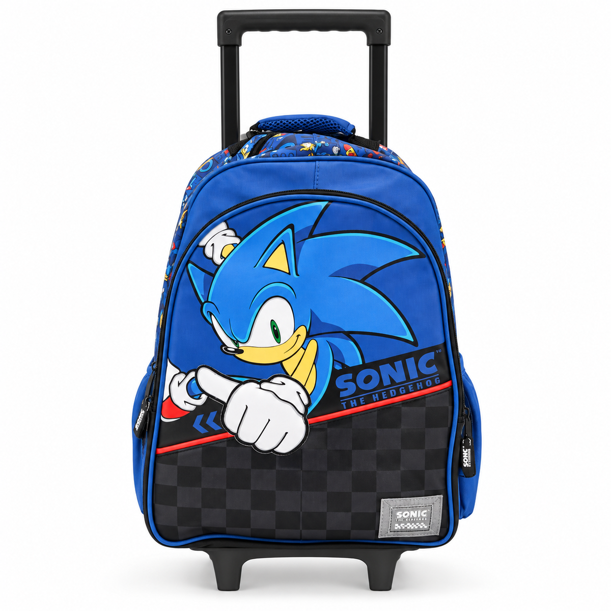 Smiggle x Sonic the Hedgehog Trolley Backpack with Light-Up Wheels