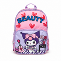 Kuromi Beauty Multi-Compartment School Backpack