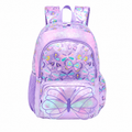 Butterfly Dreams Glitter School Backpack