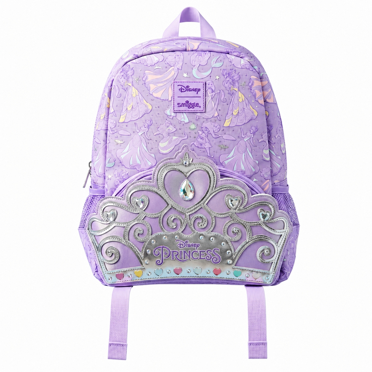 Smiggle Disney Junior Character Hoodie Backpack Lilac