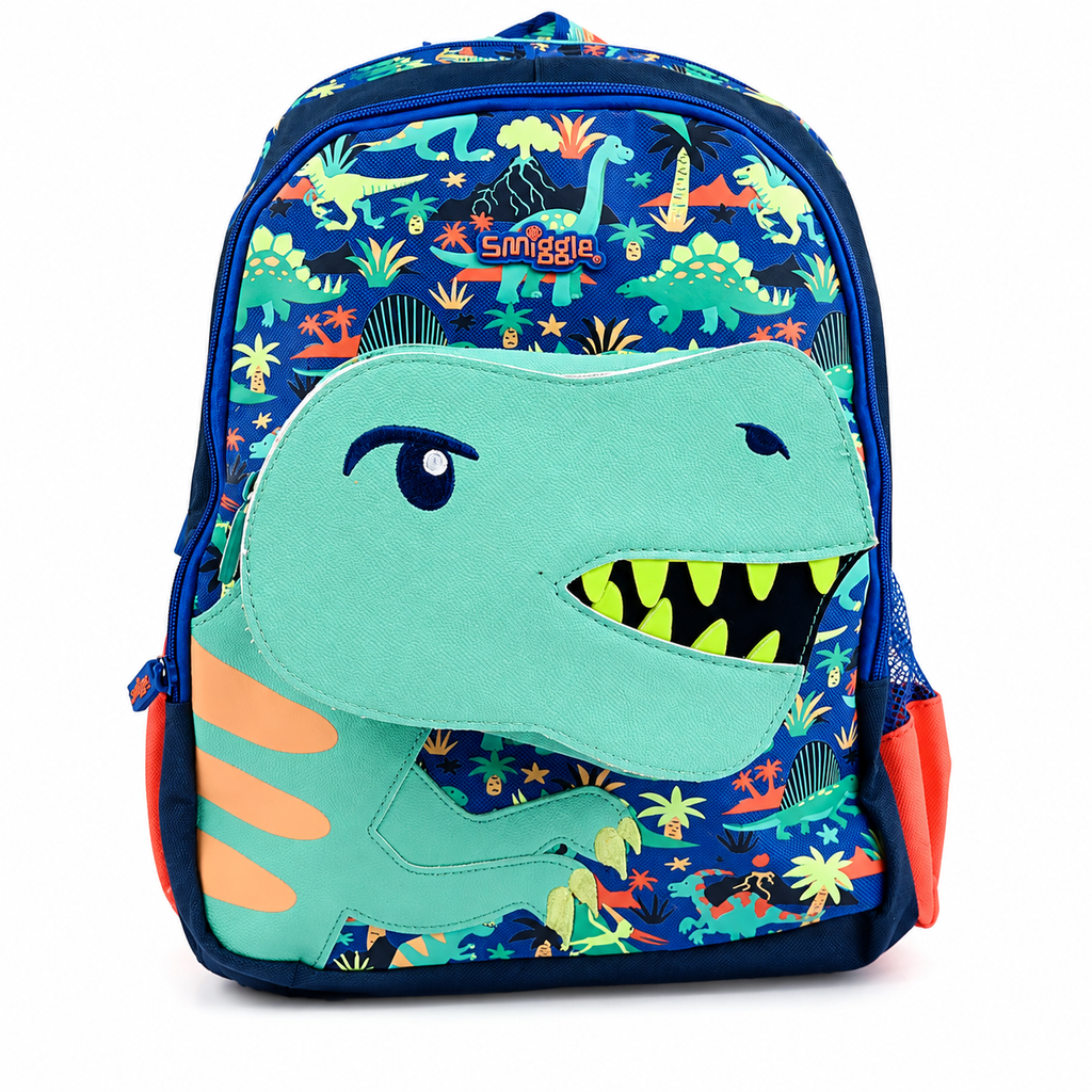 Smiggle Bag Dino Backpack For Kids for Boys | Bachaa Party‏