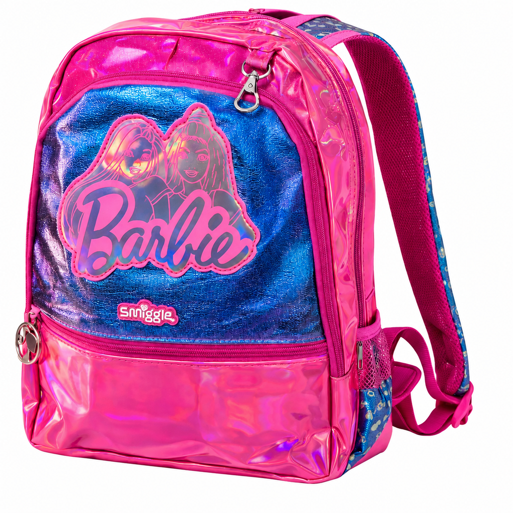 Smiggle Barbie Play and Go Junior Character Hoodie Backpack