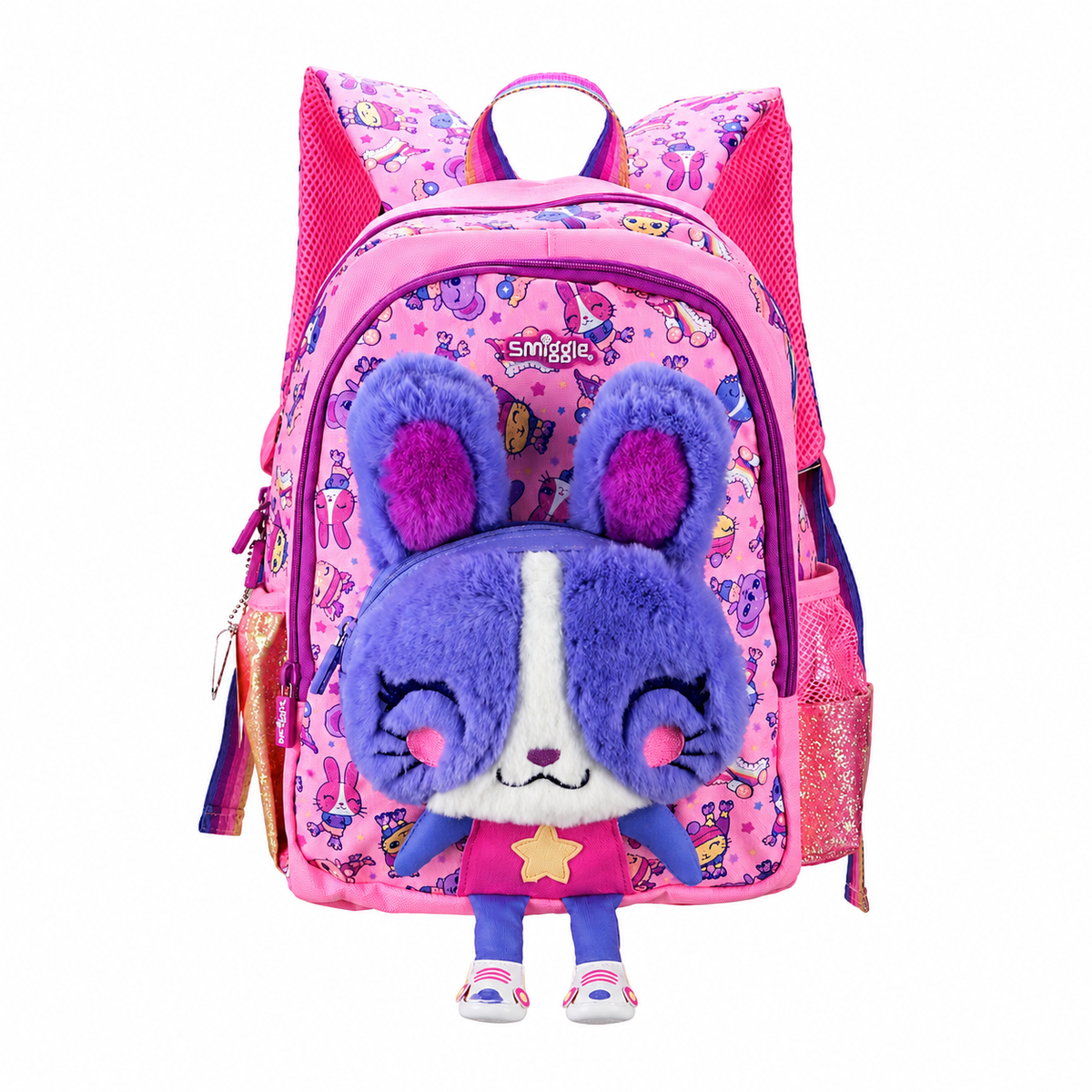 Smiggle Playtime Junior Character Backpack – Pink Bunny