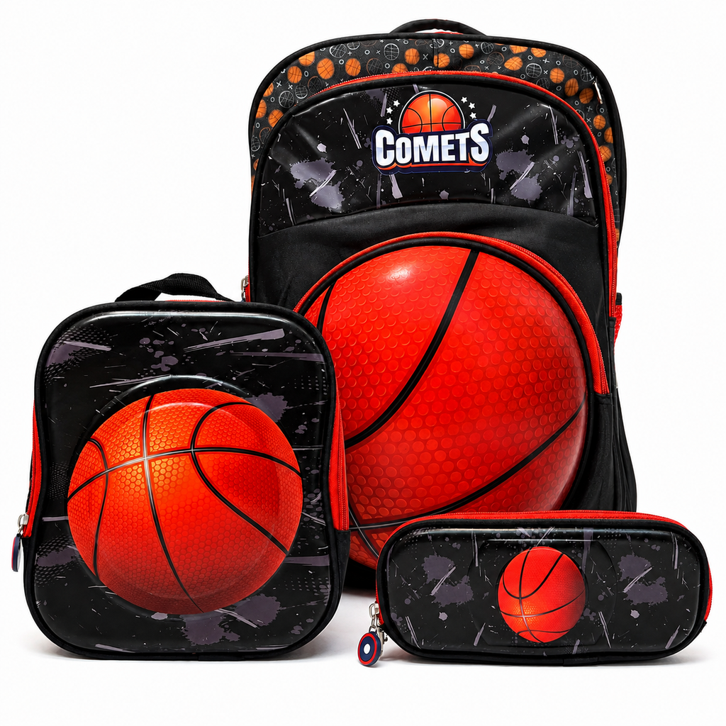 HD Basketball 3-Piece School Set
