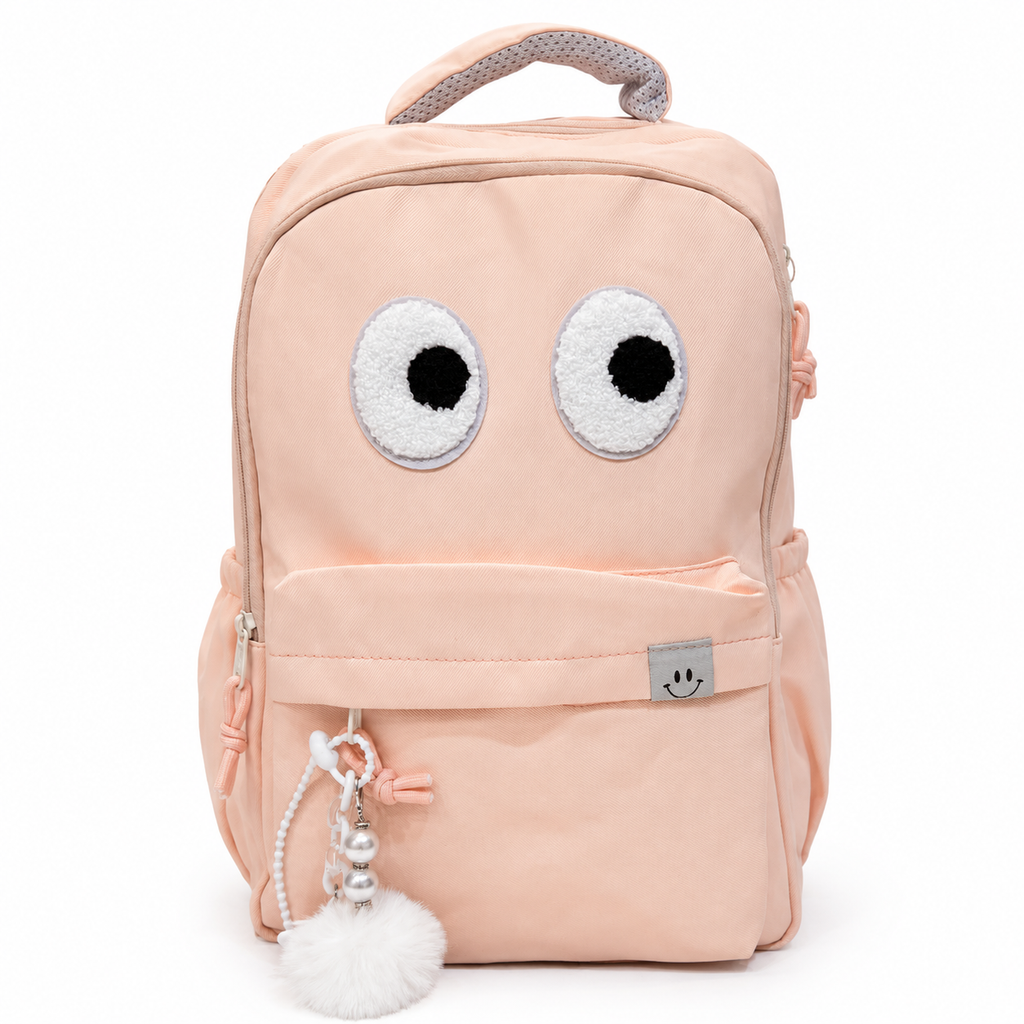 Cute Eyes Large School Backpack