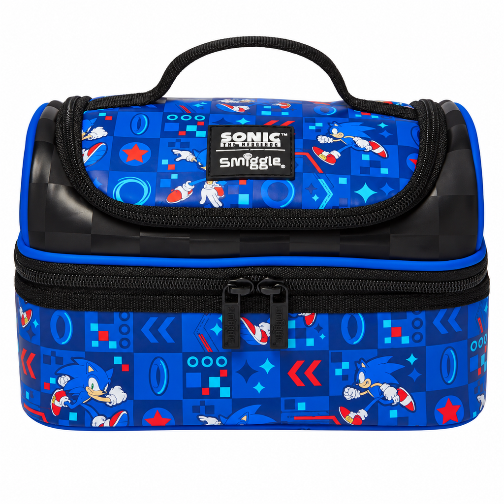 Smiggle Sonic The Hedgehog Double Decker Lunchbox