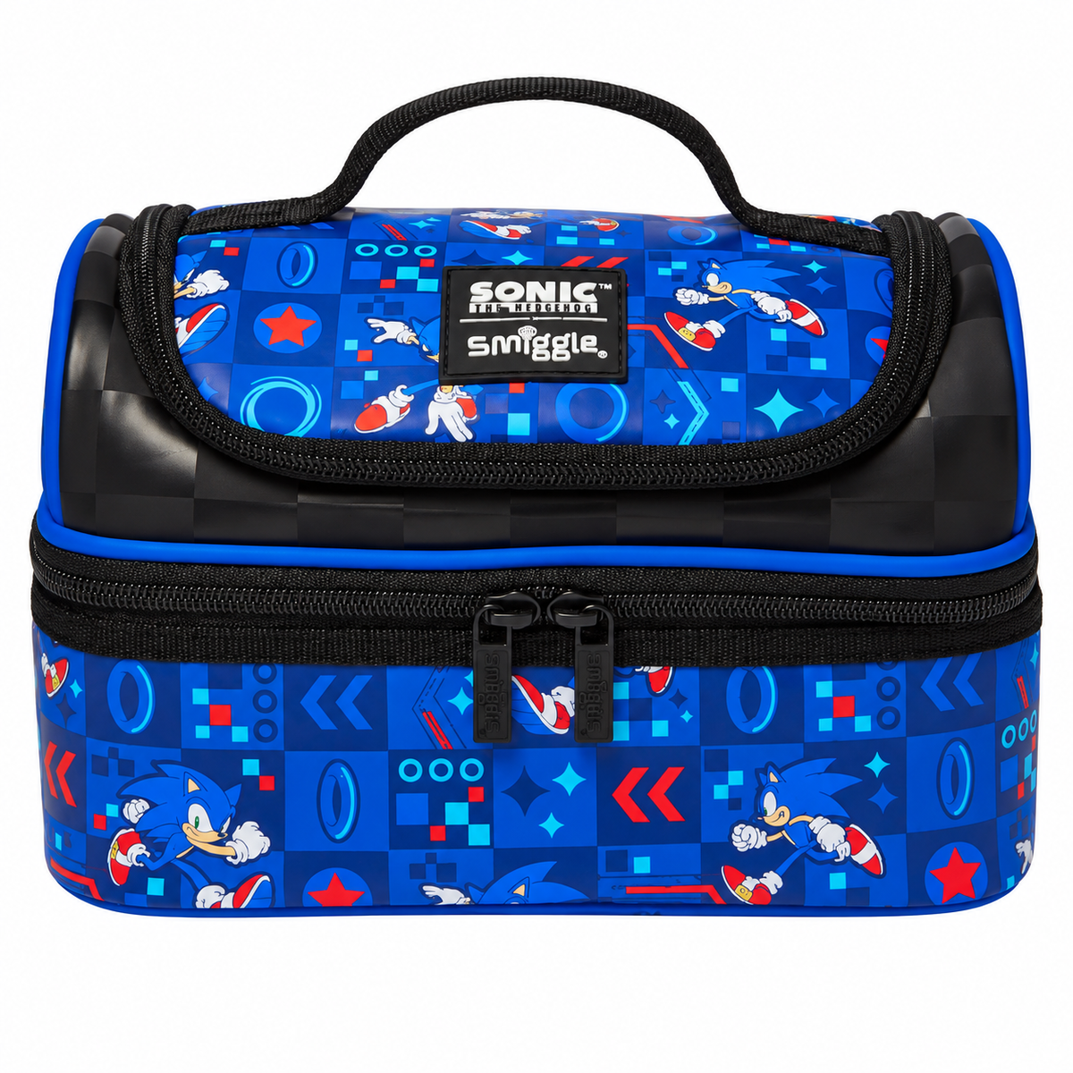 Smiggle Sonic The Hedgehog Double Decker Lunchbox