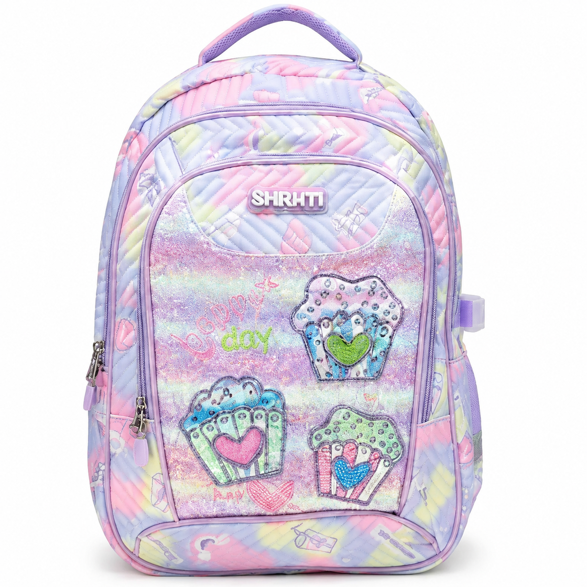 Pastel Cupcake Sparkle School Backpack