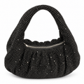 Luxury Crystal-Embellished Hobo Evening Bag