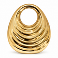 Sculptural Acrylic Ring-Handle Evening Clutch