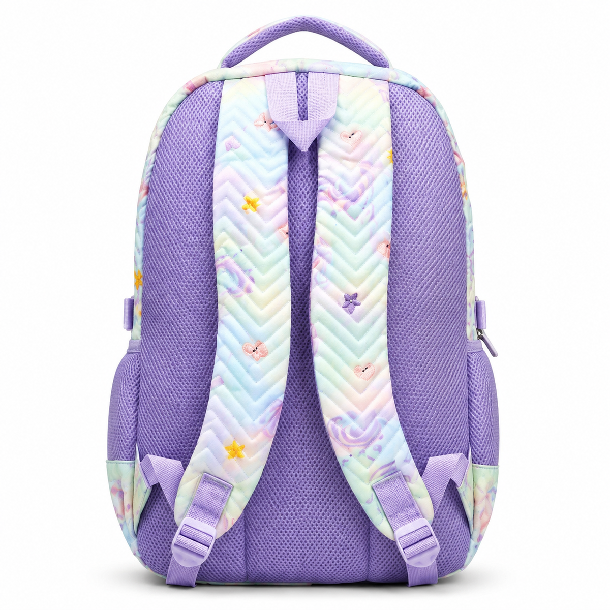 Pastel Paris Quilted School Backpack