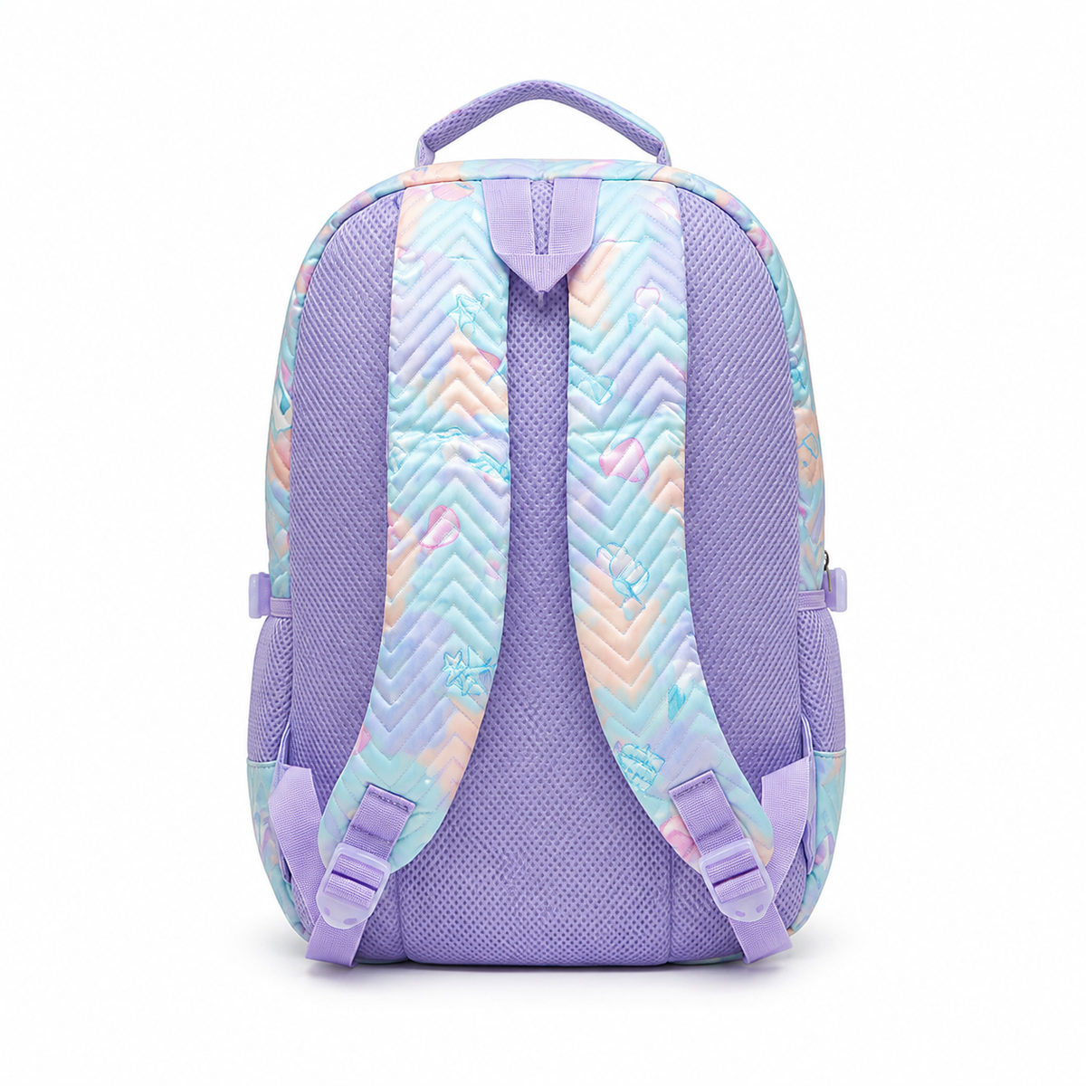 Let’s Go Pastel Hearts Quilted School Backpack