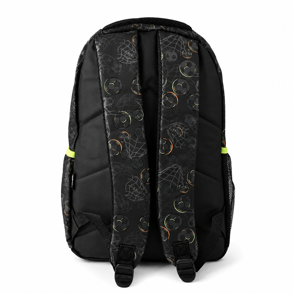 Smiggle Black Neon Football Backpack
