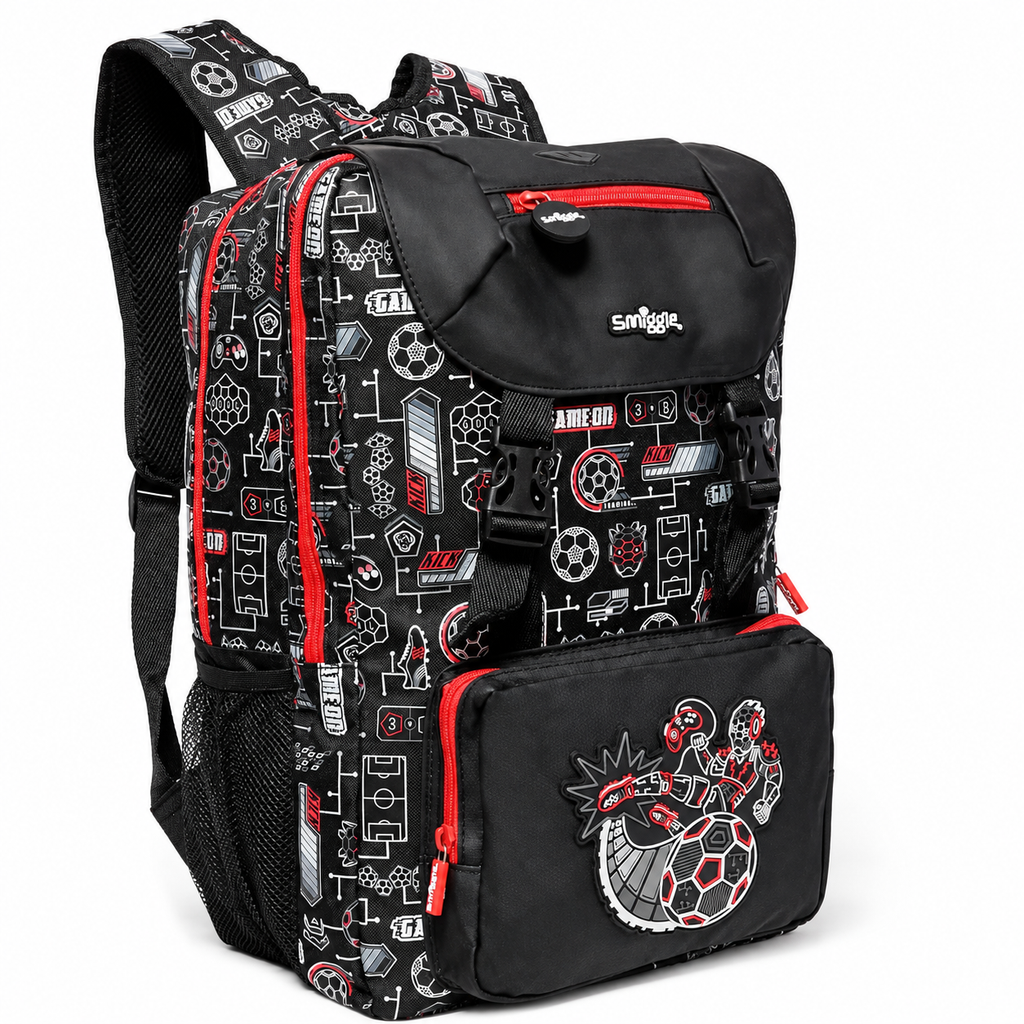 Smiggle sporty black backpack