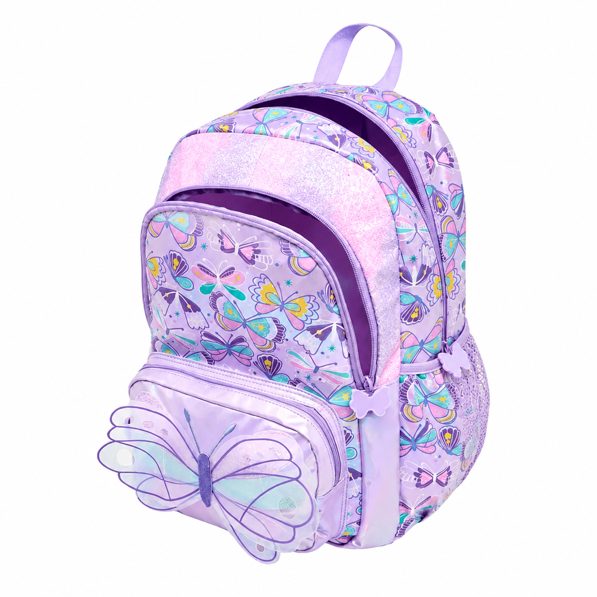 Butterfly Dreams Glitter School Backpack
