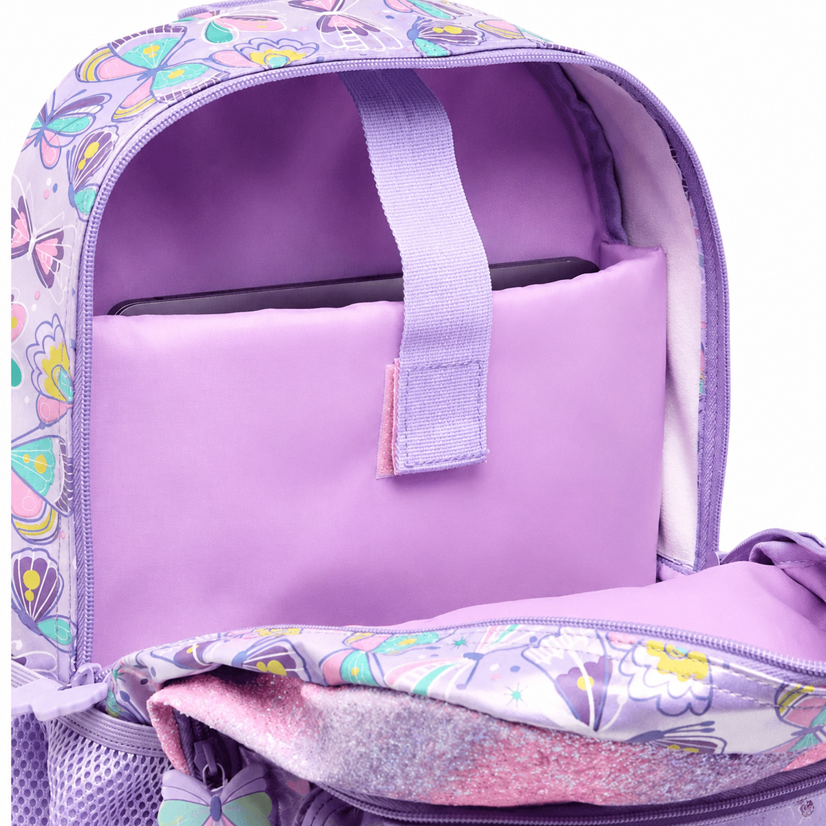 Butterfly Dreams Glitter School Backpack