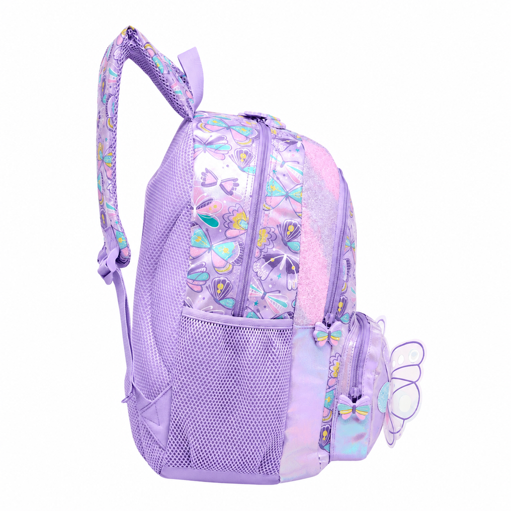 Butterfly Dreams Glitter School Backpack