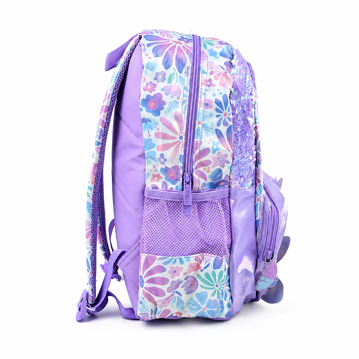 Smiggle Purple Bloom Classic Backpack