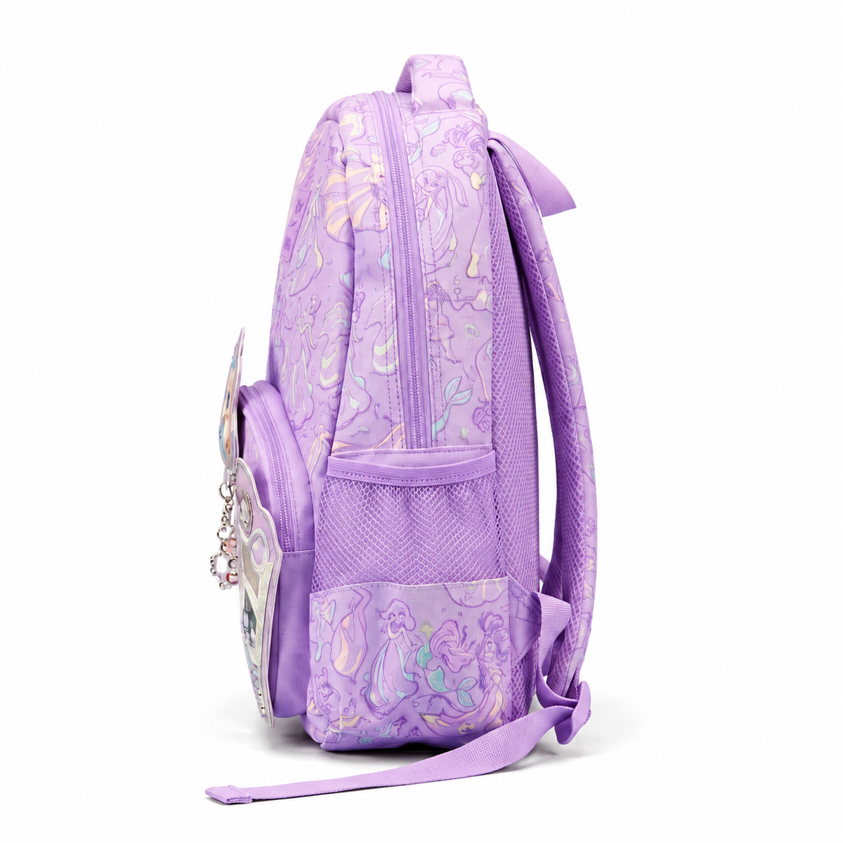 Smiggle Disney Junior Character Hoodie Backpack Lilac