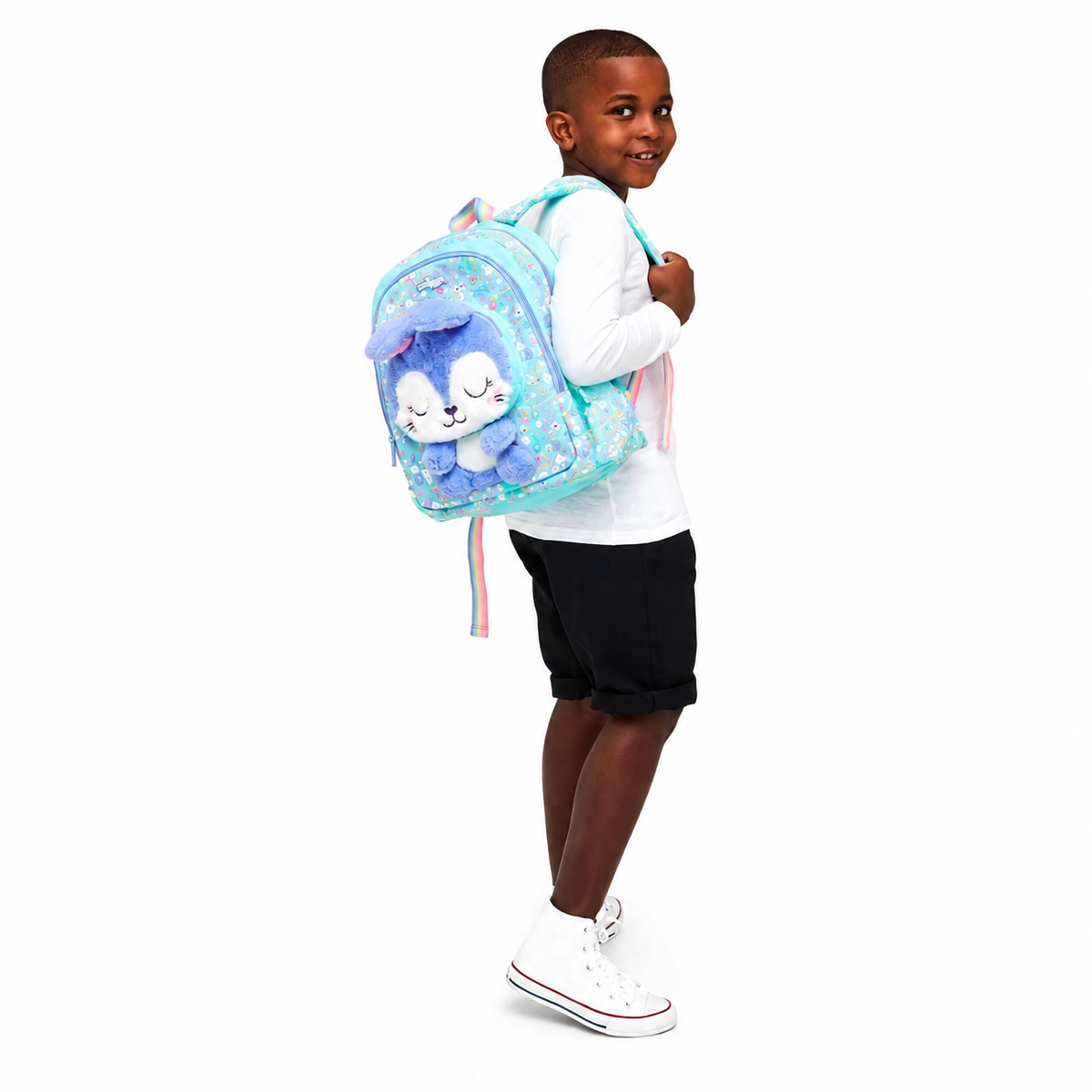 Smiggle Movin’ Bunny Junior Character Backpack – Blue