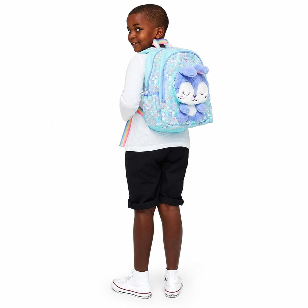 Smiggle Movin’ Bunny Junior Character Backpack – Blue