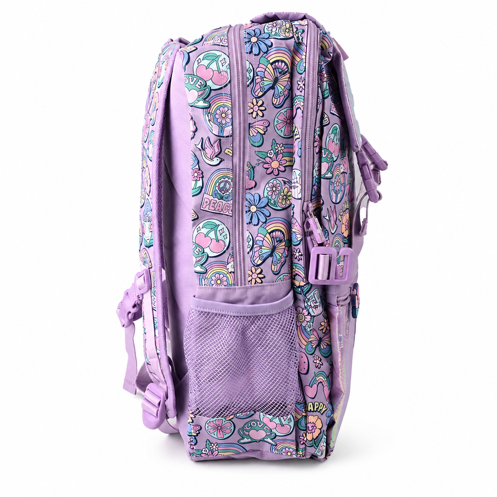 Smiggle Purple Limitless Attach Foldover Bag