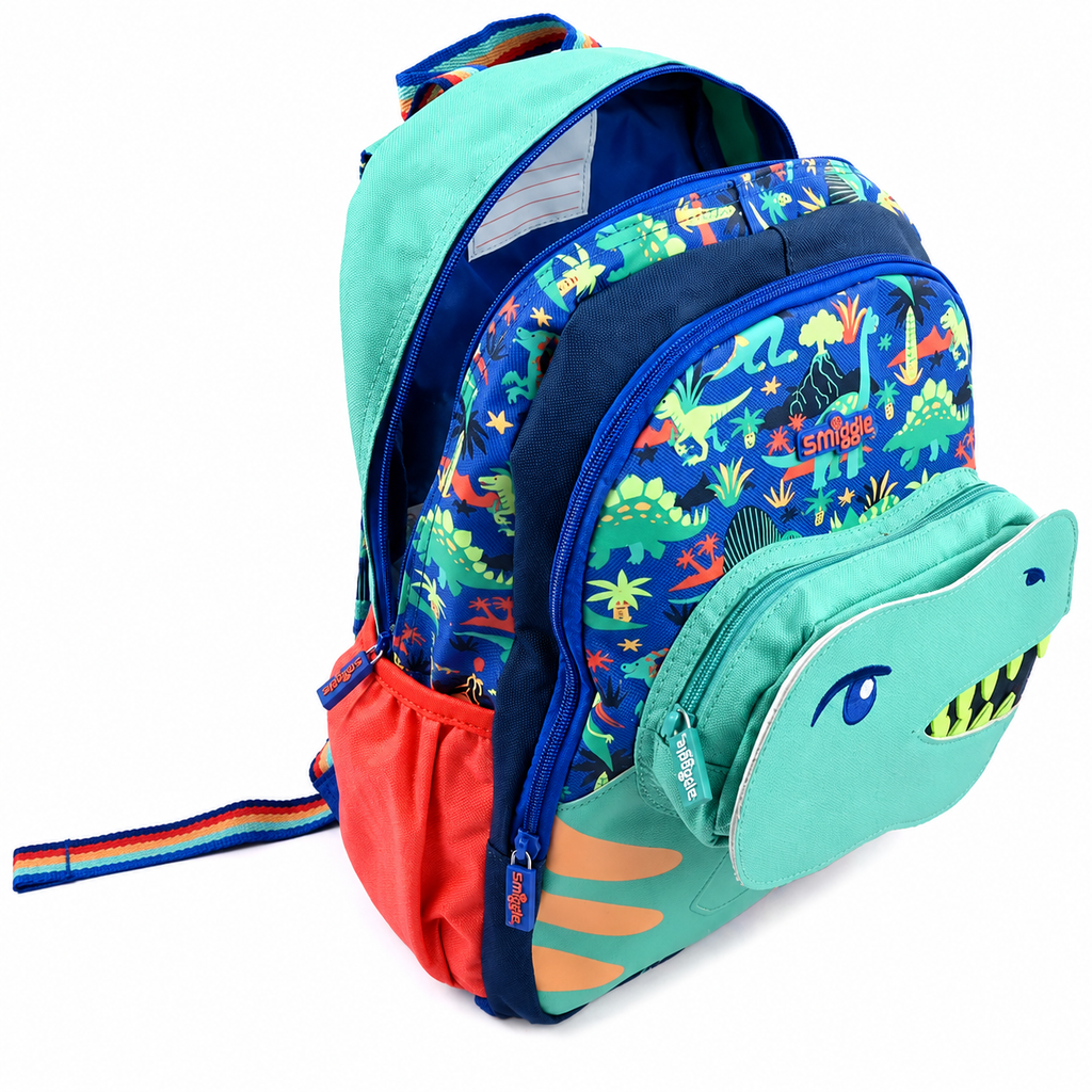 Smiggle Bag Dino Backpack For Kids for Boys | Bachaa Party‏