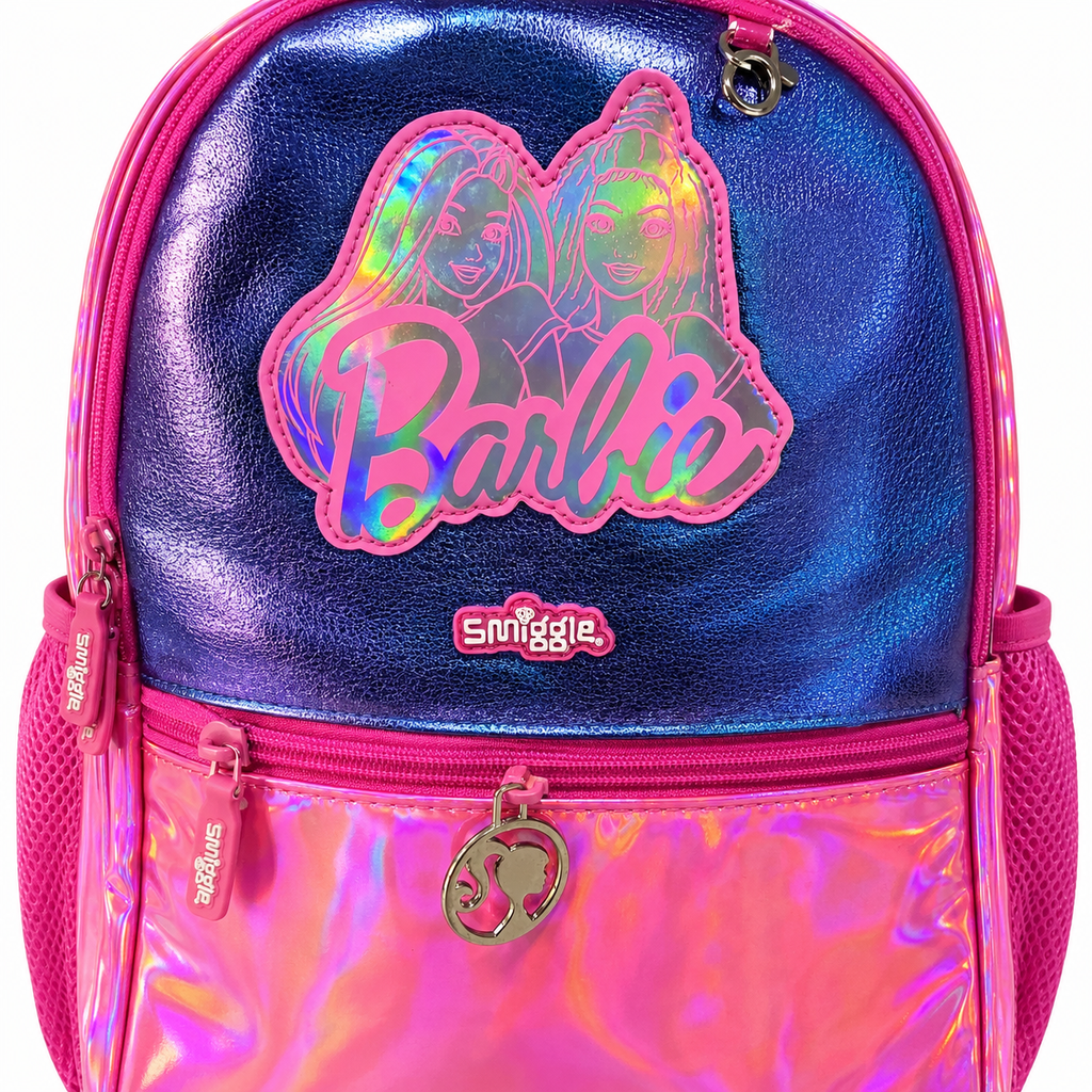 Smiggle Barbie Play and Go Junior Character Hoodie Backpack