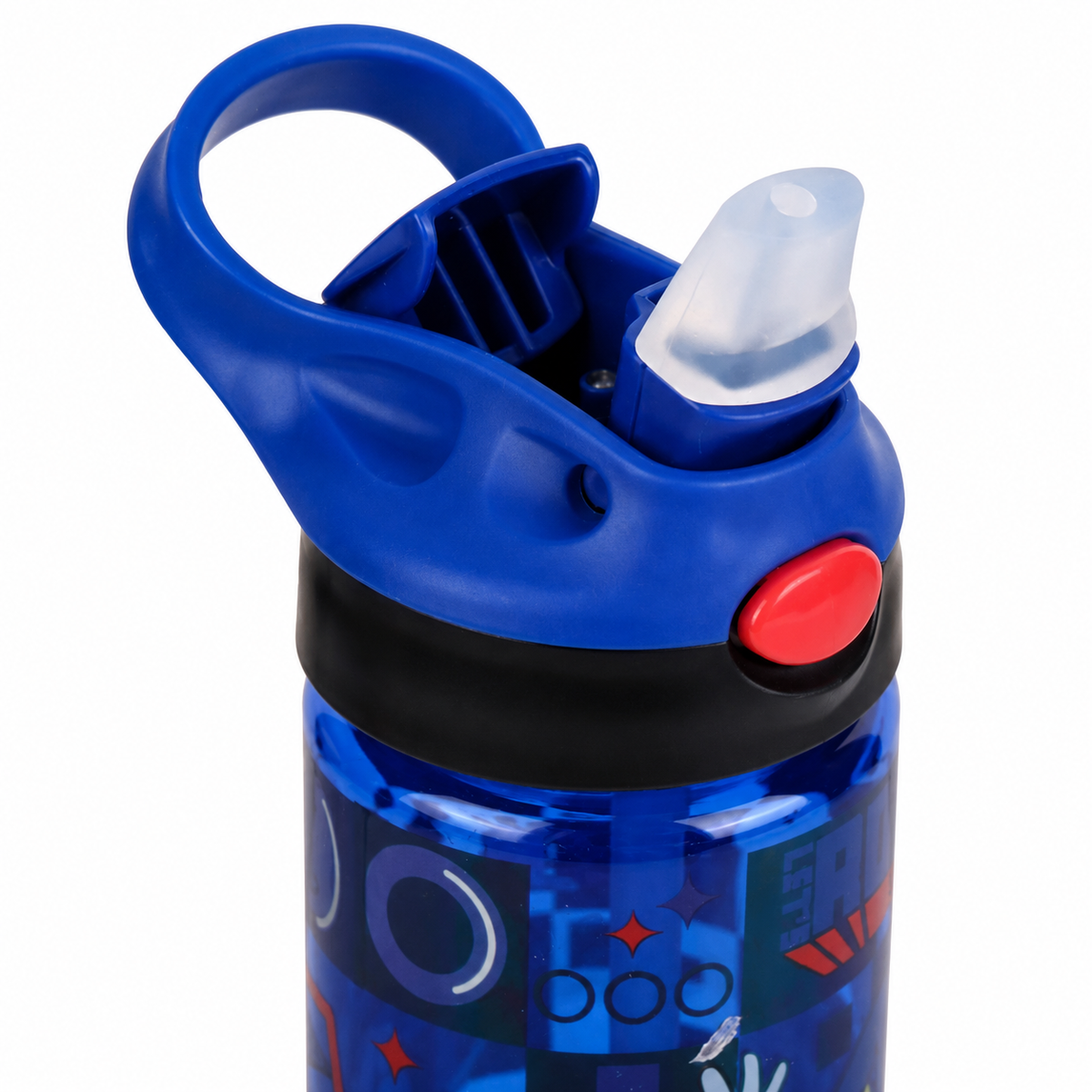 Smiggle Sonic The Hedgehog Plastic Flip Drink Bottle 650ml – Blue