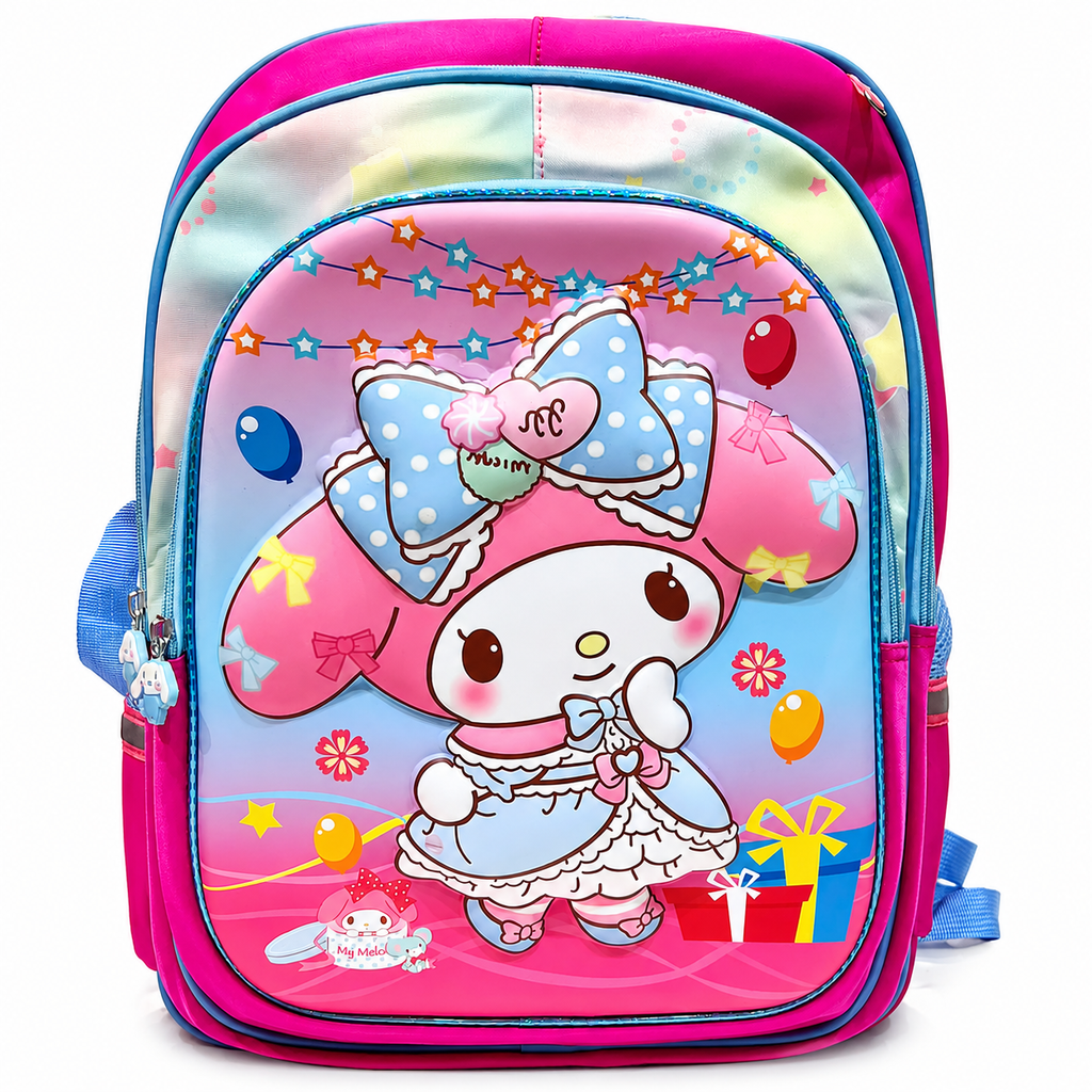 HD My Melody 16-Inch Trolley-Ready 3-Piece School Backpack Set