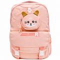 17-Inch Cat Character Multi-Compartment Backpack