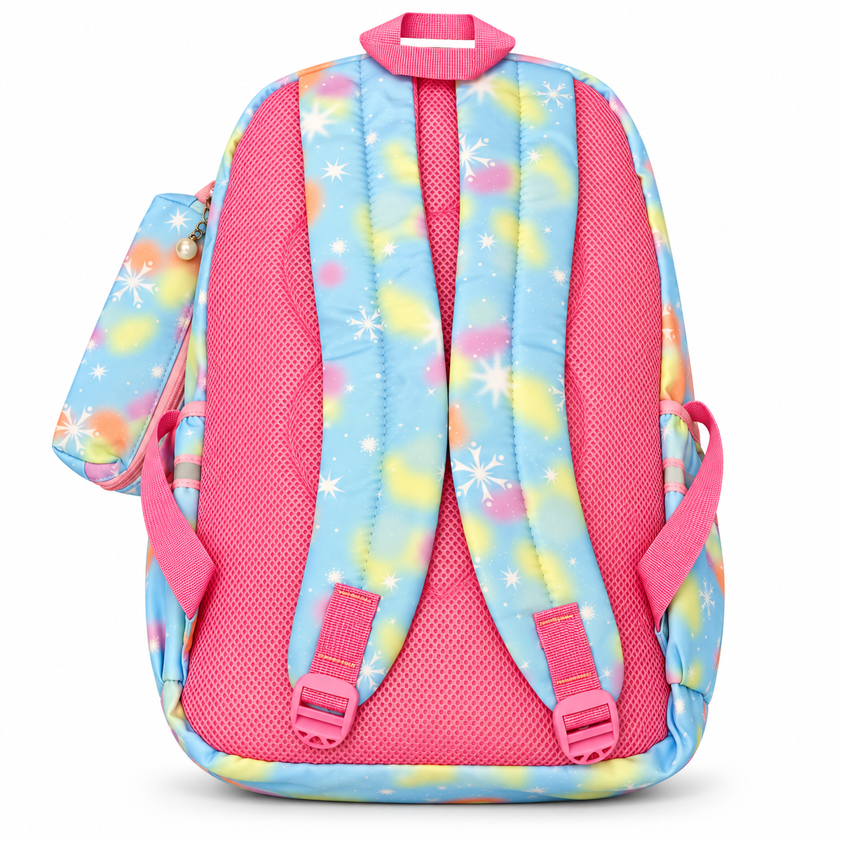 Pastel Snowflake School Backpack with Matching Pencil Case