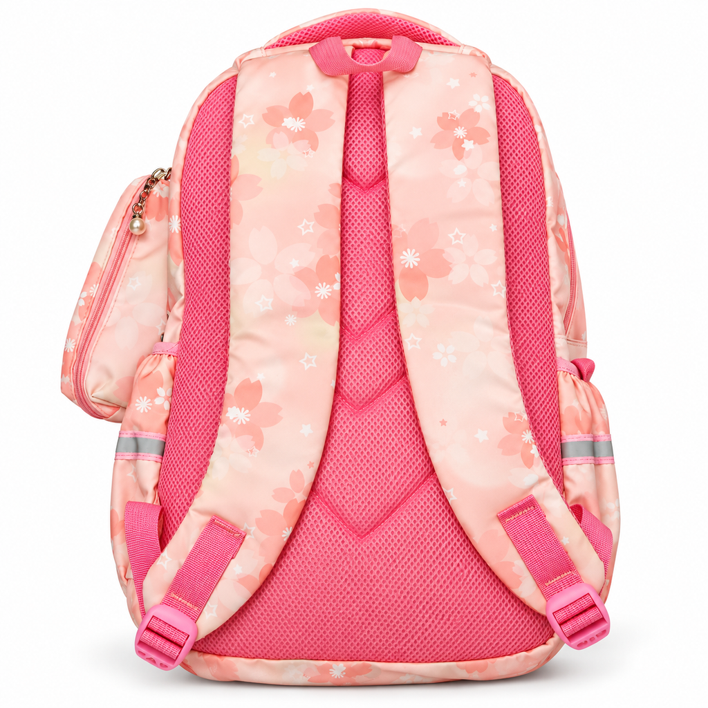 Kuromi Floral School Backpack with Matching Pencil Case