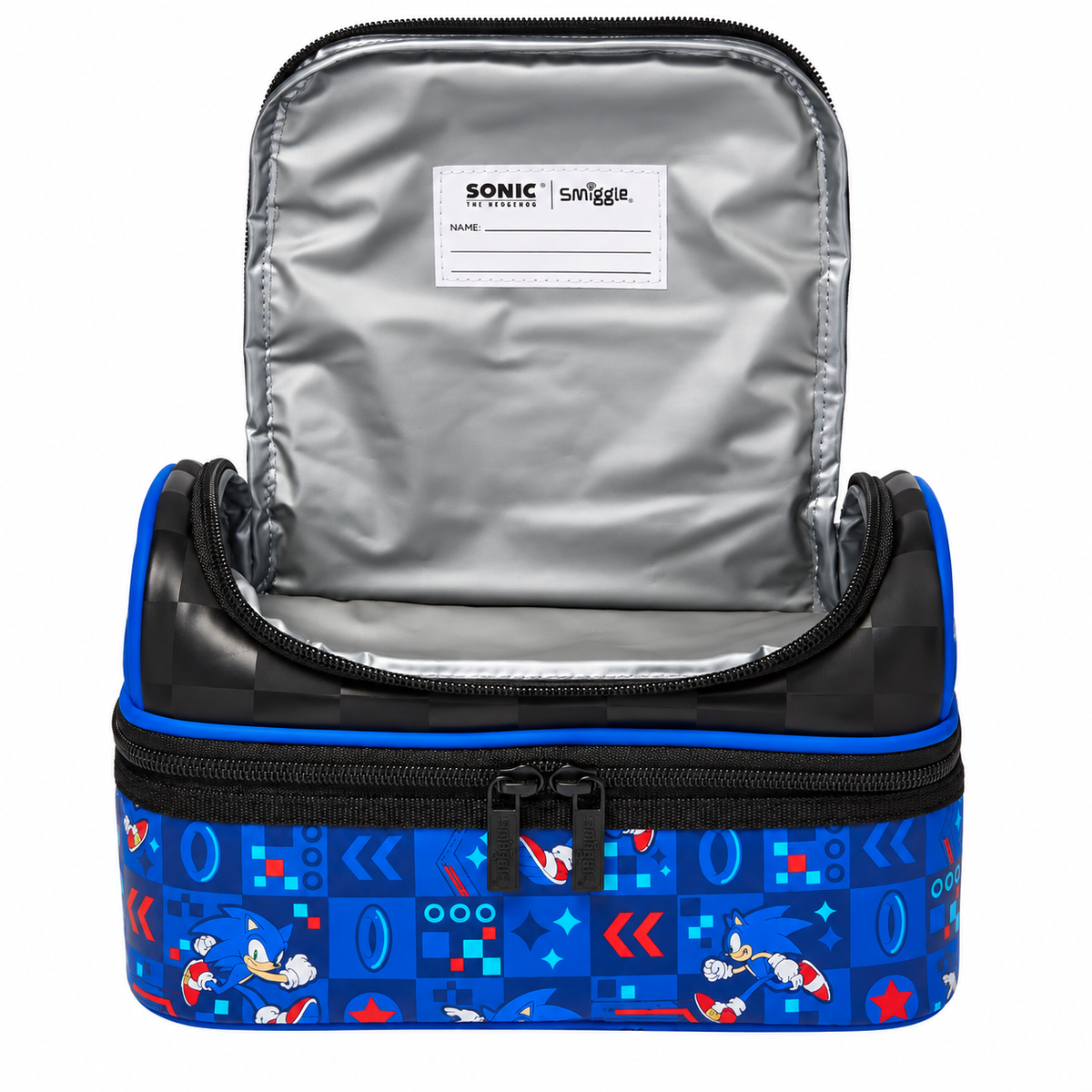 Smiggle Sonic The Hedgehog Double Decker Lunchbox