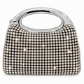 Luxury Crystal Oval Handle Evening Bag