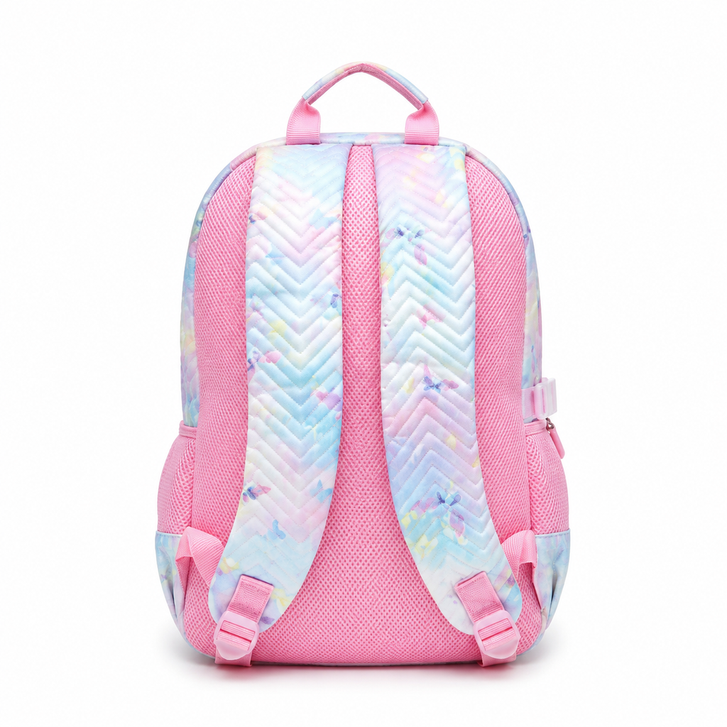 Pastel Butterfly Sparkle School Backpack