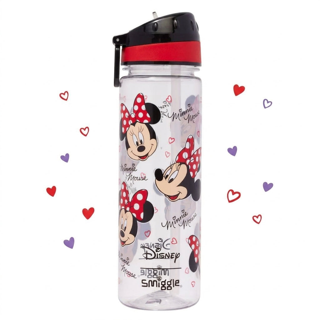 Smiggle Minnie Mouse 650ml Water Bottle