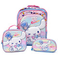 HD Cinnamoroll 16-Inch Trolley-Ready 3-Piece School Backpack Set