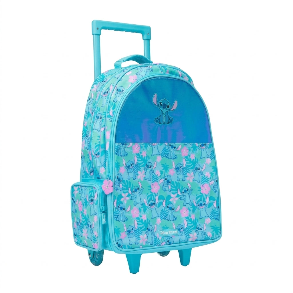 Smiggle Disney Stitch Trolley Backpack & Utility Pencil Case Set