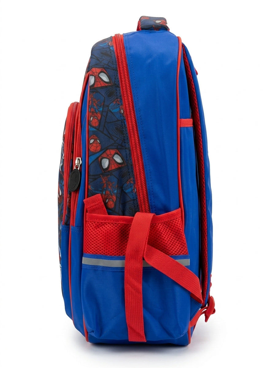 HD Spider-Man Blue 3-Piece School Set – 18-Inch Trolley-Ready Backpack, Thermal Lunch Bag & Pencil Case