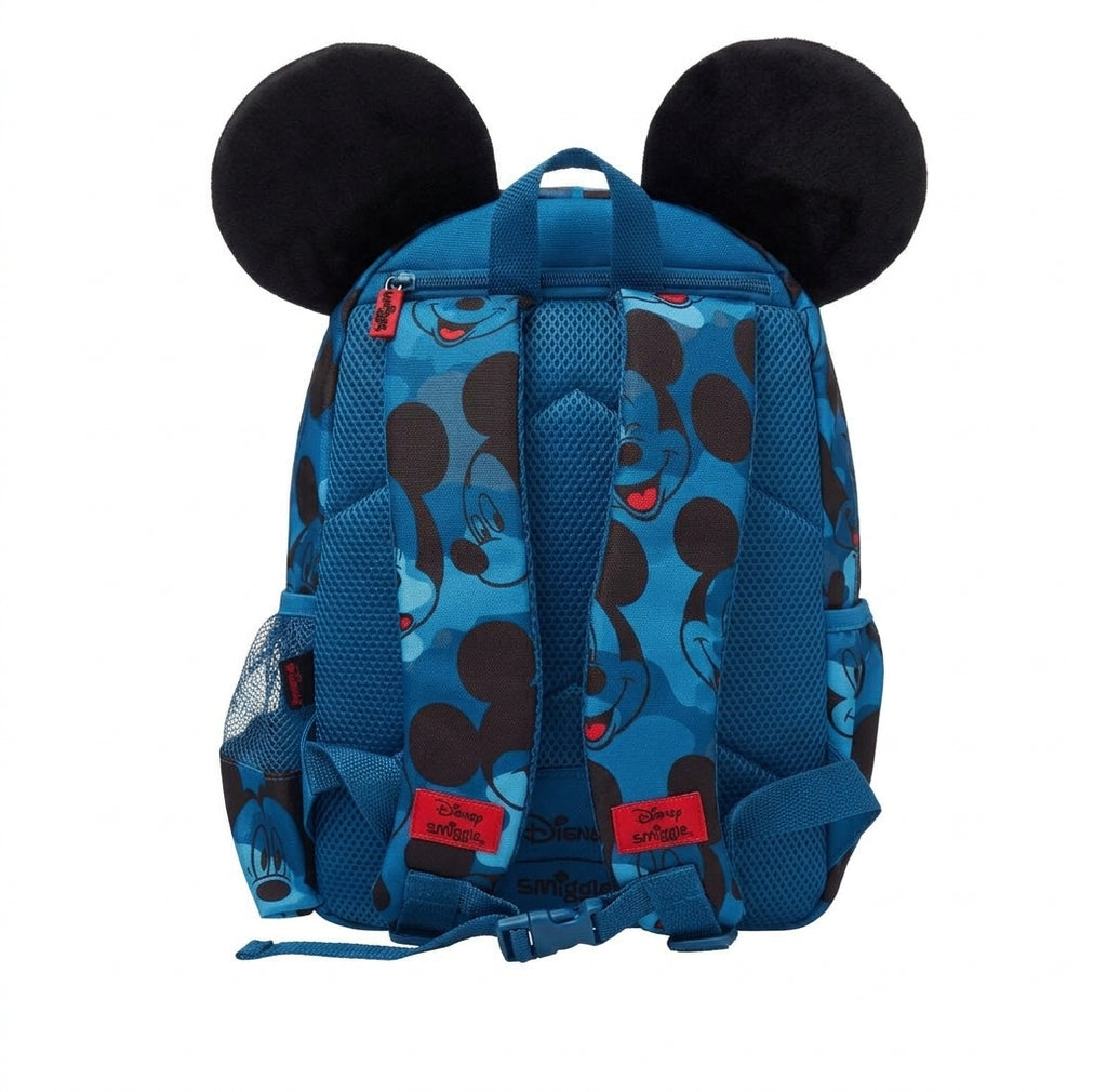 Smiggle Disney Mickey Mouse Print Hooded Backpack