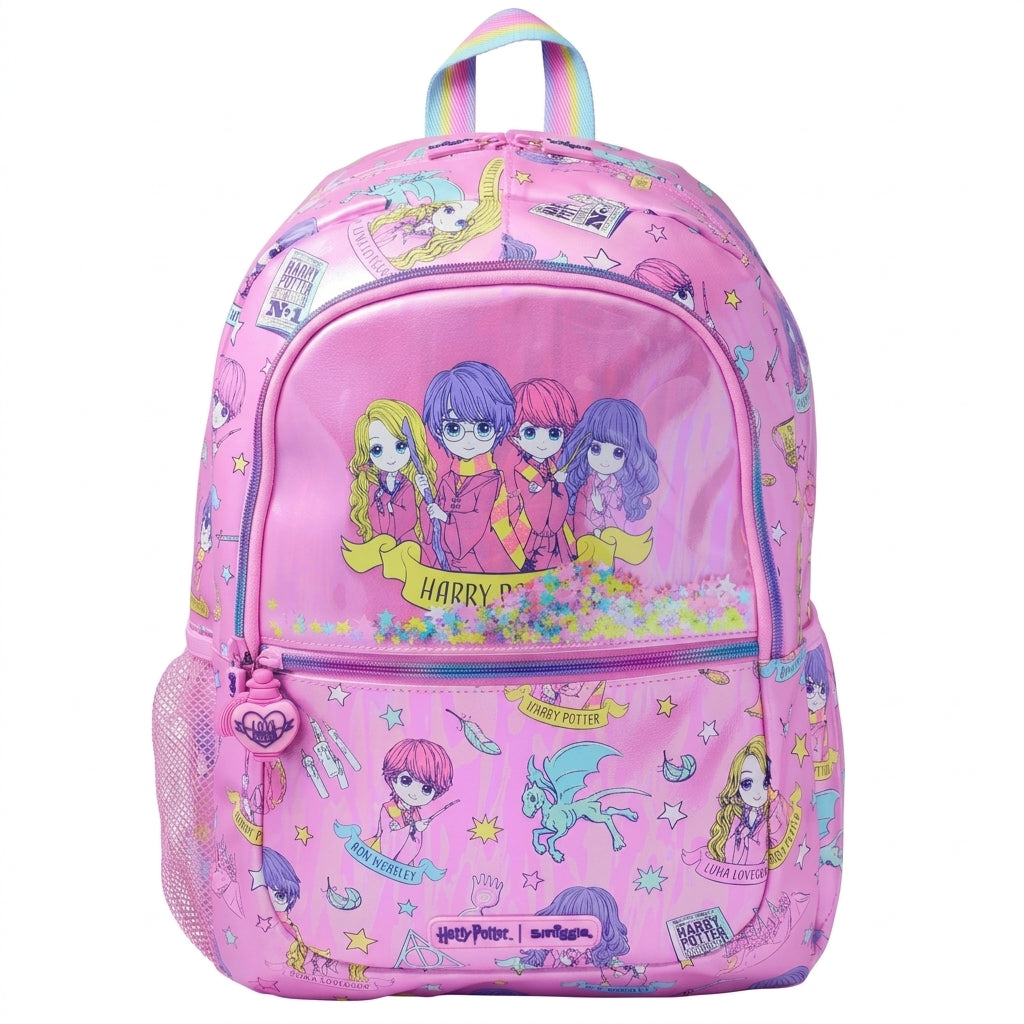 Smiggle x Harry Potter Harry & Friends Classic Backpack – Pink