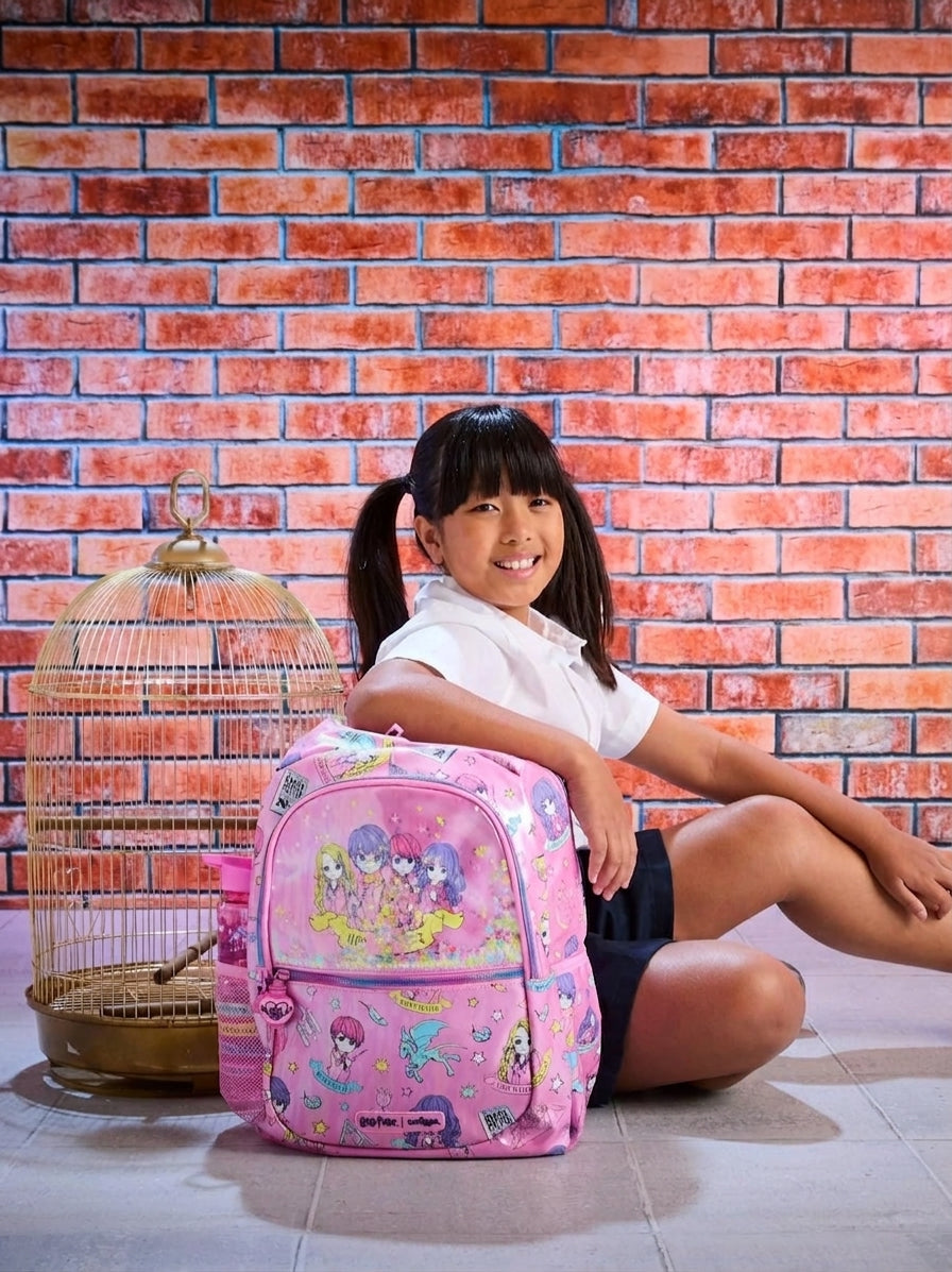 Smiggle x Harry Potter Harry & Friends Classic Backpack – Pink