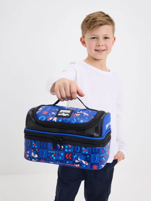 Smiggle Sonic The Hedgehog Double Decker Lunchbox