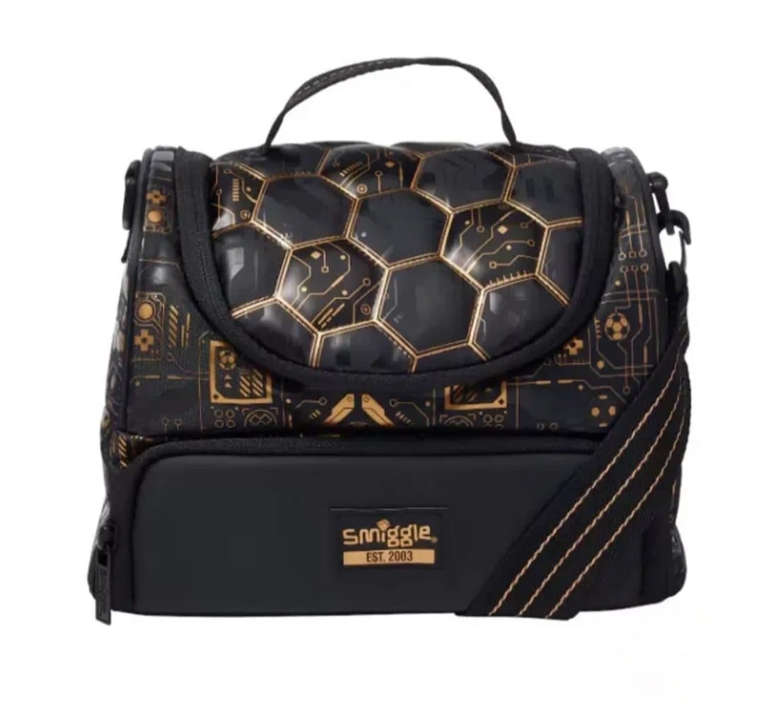 Smiggle Black Gold Football 3-Piece Ultimate School Bundle