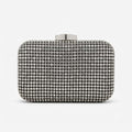 Black All-Over Crystal Embellished Evening Clutch Bag