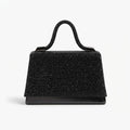 Elegant Crystal Top Handle Evening Handbag