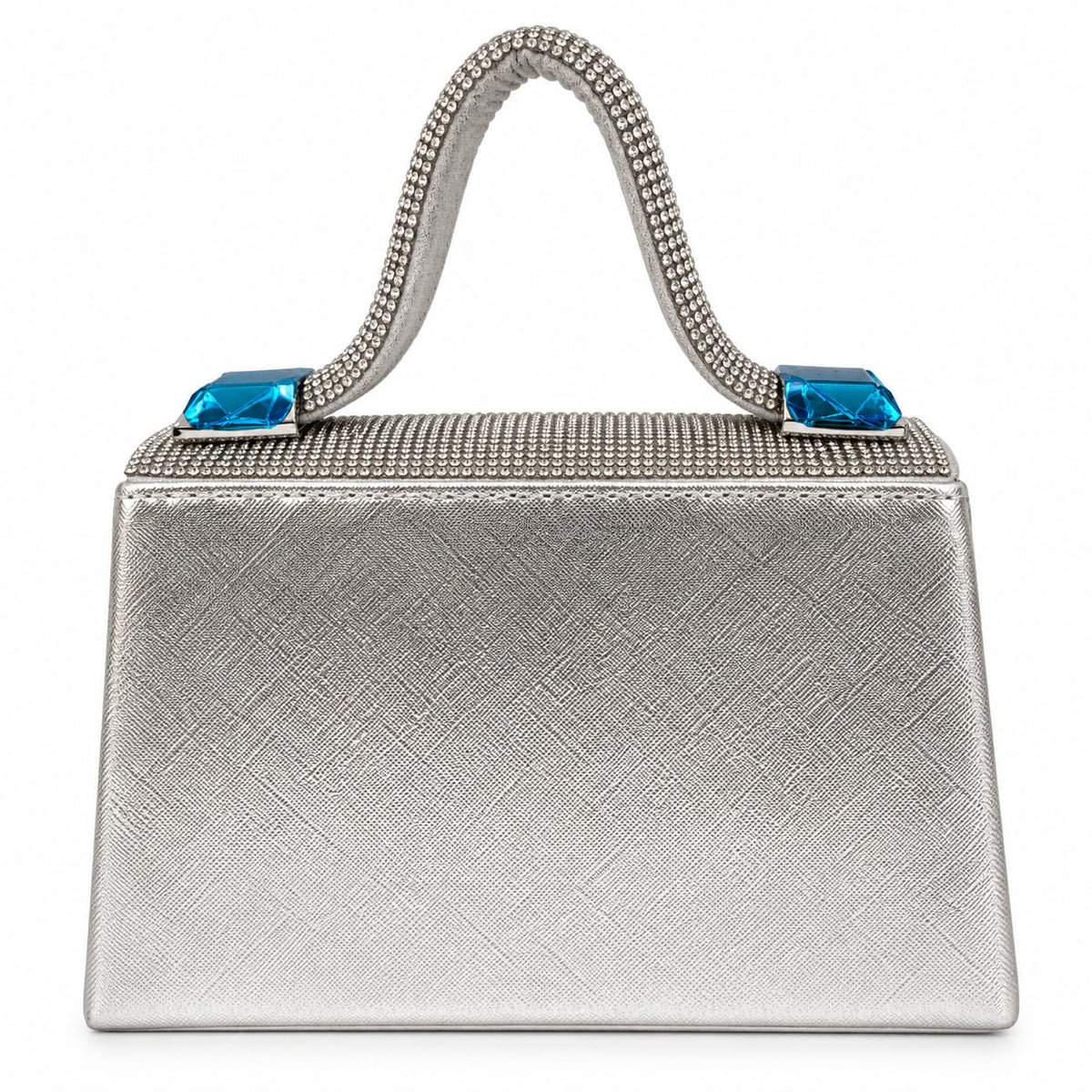 Elegant Crystal Top Handle Evening Handbag